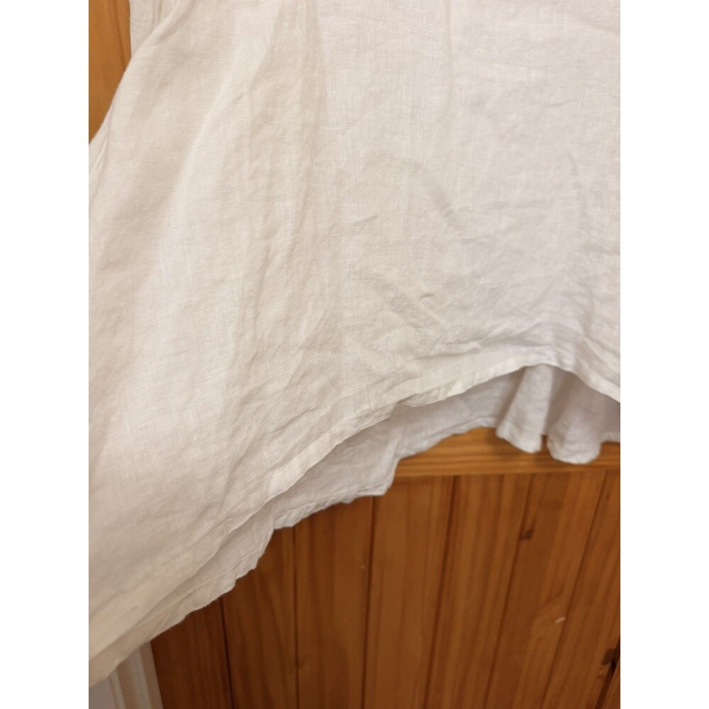 BRYN WALKER Light Linen  FRAN SHIRT  A-Line Top Bell Sleeves  Size Large Boho - Picture 6 of 9